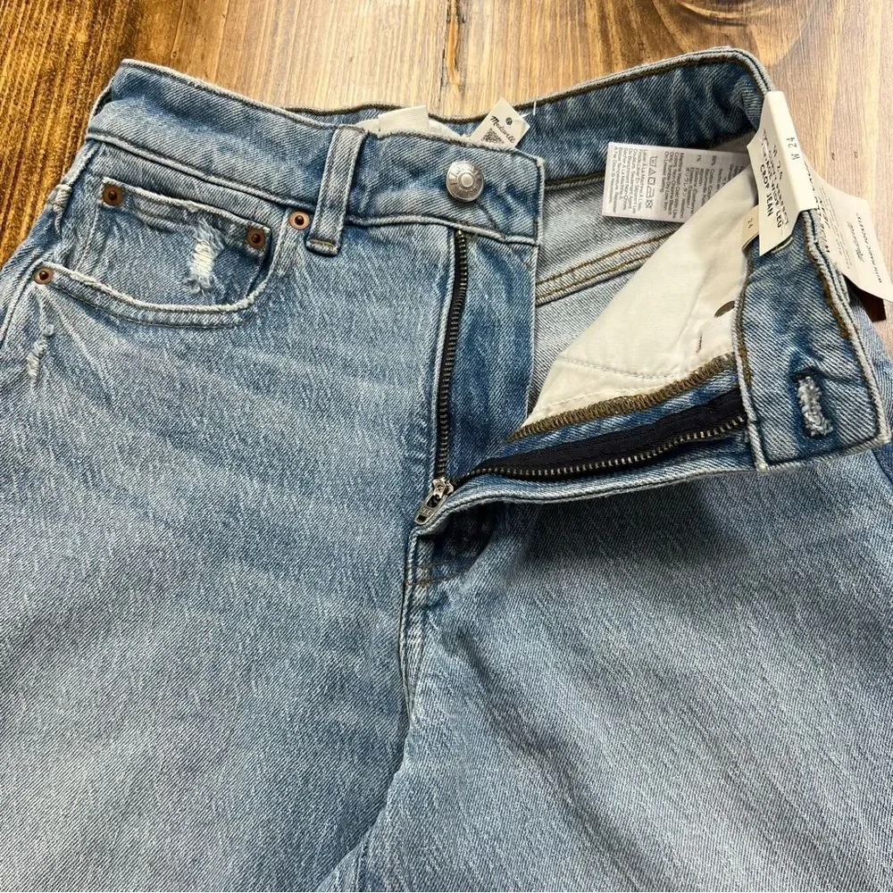 Madewell The Curvy Perfect Vintage Wide Leg Crop Jean Hallstead Wash Size 24 NWT